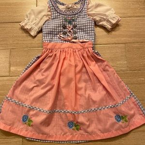 Girls German Bavarian Dirndle Dress